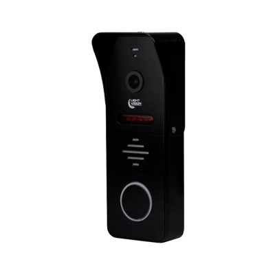 Комплект відеодомофона Light Vision: домофон 10" SINGAPORE (AI) FHD Black та відеопанель RIO FHD Black