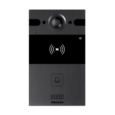 Комплект IP-відеодомофона Akuvox: домофон з WiFi 8" S563W + відеопанель 4Mp R25A (R25A + S563W)