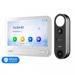 Комплект IP-відеодомофона із WiFi TVT TE-KT6101-001 White: відеодомофон 7