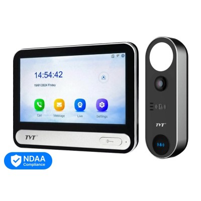 Комплект IP-відеодомофона із WiFi TVT TE-KT6101-001 Black: відеодомофон 7 Комплект IP-відеодомофона із WiFi TVT TE-KT6101-001 Black: відеодомофон 7