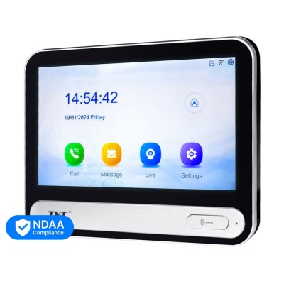 Комплект IP-відеодомофона із WiFi TVT TE-KT6101-001 Black: відеодомофон 7" TD-E2137-PE/TP/WF, відеопанель 2Mp TD-E3110-IC/PE/WF, кутовий кронштейн, монтажна коробка з козирком Комплект IP-відеодомофона із WiFi TVT TE-KT6101-001 Black: відеодомофон 7" TD-E2137-PE/TP/WF, відеопанель 2Mp TD-E3110-IC/PE/WF, кутовий кронштейн, монтажна коробка з козирком