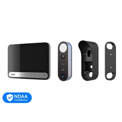 Комплект IP-відеодомофона із WiFi TVT TE-KT6101-001 Black: відеодомофон 7" TD-E2137-PE/TP/WF, відеопанель 2Mp TD-E3110-IC/PE/WF, кутовий кронштейн, монтажна коробка з козирком Комплект IP-відеодомофона із WiFi TVT TE-KT6101-001 Black: відеодомофон 7" TD-E2137-PE/TP/WF, відеопанель 2Mp TD-E3110-IC/PE/WF, кутовий кронштейн, монтажна коробка з козирком