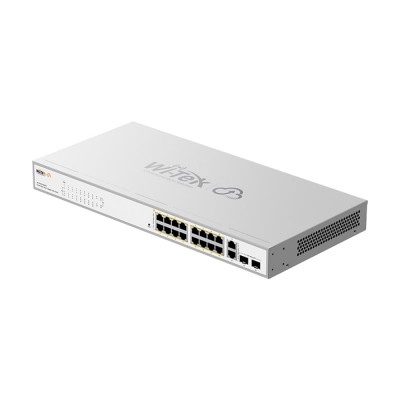 PoE-коммутатор 20-портовый управляемый Wi-Tek WI-PCES320GFH гигабитный 16x1000Mbps PoE+, 2x1000Mbps Uplink, 2xSFP, 130W, Cloud, ONVIF