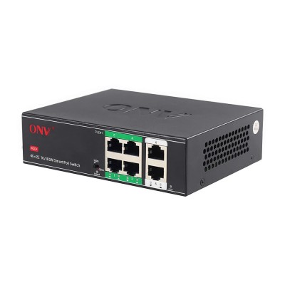 PoE-коммутатор неуправляемый 6-портовый ONV-H1064PSD с 4 портами PoE