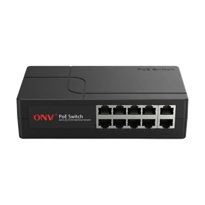 PoE-комутатор некерований 10-портовий ONV ONV-H1108PGBES з 8 портами PoE PoE-комутатор некерований 10-портовий ONV ONV-H1108PGBES з 8 портами PoE