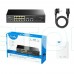 PoE-комутатор 12-портовий некерований Cudy GS1010PS2 гігабітний з 8 портами PoE+, 120W