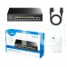 PoE-комутатор 10-портовий некерований Cudy GS1010PE 8 портів PoE+ гігабітний 120W