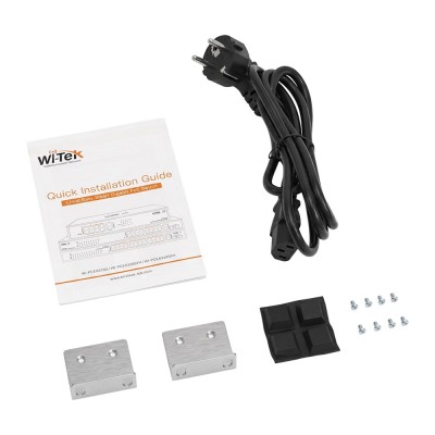 PoE-комутатор 28-портовий керований Wi-Tek WI-PCES328GFH гігабітний 24x1000Mbps PoE+, 2x1000Mbps Uplink, 2xSFP, 235W, Cloud, ONVIF
