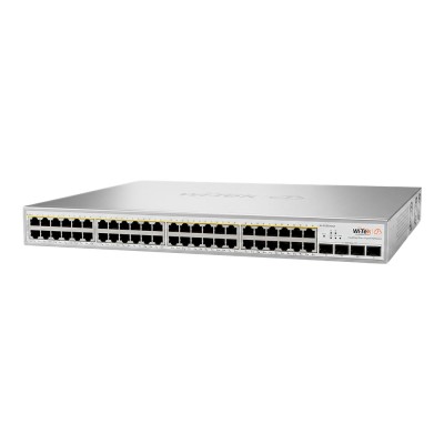 PoE-коммутатор 52-портовый управляемый Wi-Tek WI-PCES352GF гигабитный 48x1000Mbps PoE+, 4xSFP, 370W, Cloud, ONVIF