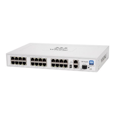PoE-коммутатор 27-портовый неуправляемый Wiking WK-PS227GF, 24x100Mbps PoE, 2x1000Mbps Uplink, 1x1000Mbps SFP, 270W