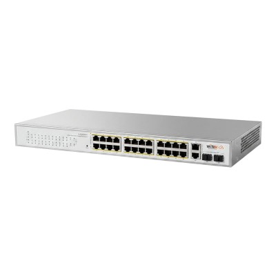 PoE-коммутатор 28-портовый управляемый Wi-Tek WI-PCES328GFH гигабитный 24x1000Mbps PoE+, 2x1000Mbps Uplink, 2xSFP, 235W, Cloud, ONVIF