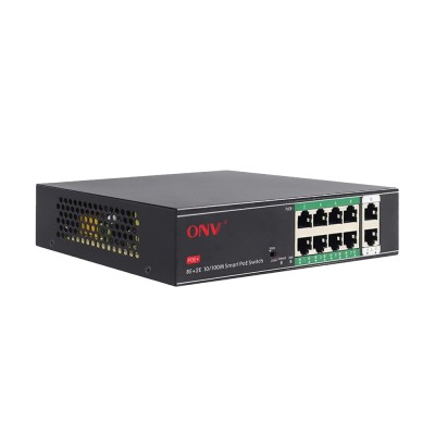 PoE-коммутатор неуправляемый 10-портовый ONV-H1108PSD с 8 портами PoE