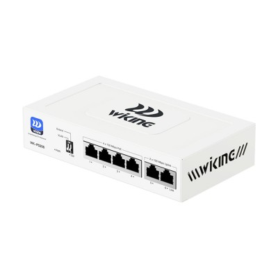 PoE-коммутатор 6-портовый неуправляемый Wiking WK-PS206 V2, 4x100Mbps PoE, 2x100Mbps Uplink, 45W PoE-коммутатор 6-портовый неуправляемый Wiking WK-PS206 V2, 4x100Mbps PoE, 2x100Mbps Uplink, 45W