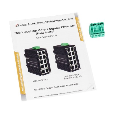 PoE-комутатор 10-портовий E-LINK LNK-IMC010GPB з 8 портами PoE PoE-комутатор 10-портовий E-LINK LNK-IMC010GPB з 8 портами PoE