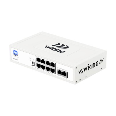 PoE-коммутатор 10-портовый неуправляемый Wiking WK-PS210 V2, 8x100Mbaps PoE, 2x100Mbps Uplink, 76W PoE-коммутатор 10-портовый неуправляемый Wiking WK-PS210 V2, 8x100Mbaps PoE, 2x100Mbps Uplink, 76W