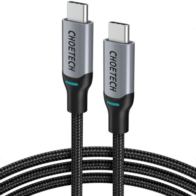 Кабель Choetech ХСС-1002 Black USB-C to USB-C PD100W 1.8m Кабель Choetech ХСС-1002 Black USB-C to USB-C PD100W 1.8m