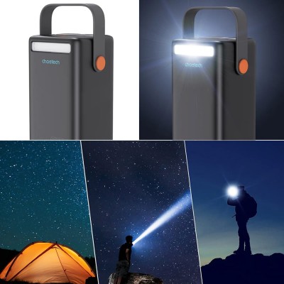 Повербанк 50000mAh Choetech B664 Deep Blue 65W PPS QC3.0 PD3.0 LED-ліхтар Повербанк 50000mAh Choetech B664 Deep Blue 65W PPS QC3.0 PD3.0 LED-ліхтар