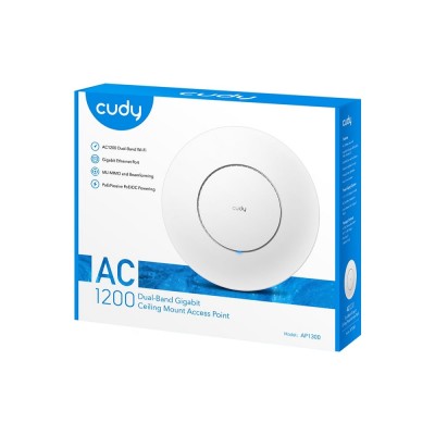 Точка доступа WiFi 5 Cudy AP1300 с поддержкой Mesh двухдиапазонная гигабитная Точка доступа WiFi 5 Cudy AP1300 с поддержкой Mesh двухдиапазонная гигабитная