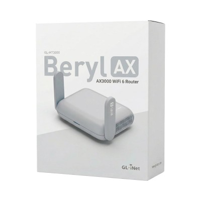 WiFi 6 маршрутизатор GL.iNet Beryl AX (GL-MT3000-EU) 2.5G двухдиапазонный портативный WiFi 6 маршрутизатор GL.iNet Beryl AX (GL-MT3000-EU) 2.5G двухдиапазонный портативный