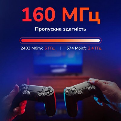 Маршрутизатор WiFi Mesh-система WiFi 6 2.5G Cudy M3000 Black (1-Pack) дводіапазонний AX3000 Маршрутизатор WiFi Mesh-система WiFi 6 2.5G Cudy M3000 Black (1-Pack) дводіапазонний AX3000