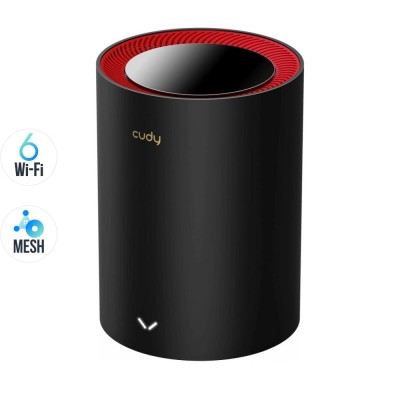 Маршрутизатор WiFi Mesh-система WiFi 6 2.5G Cudy M3000 Black (1-Pack) двухдиапазонный Маршрутизатор WiFi Mesh-система WiFi 6 2.5G Cudy M3000 Black (1-Pack) двухдиапазонный