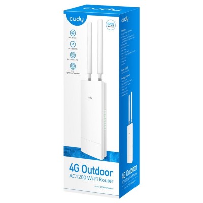 WiFi 5 Mesh 4G LTE-маршрутизатор зовнішній Cudy LT500 OUTDOOR CAT4 дводіапазонний WiFi 5 Mesh 4G LTE-маршрутизатор зовнішній Cudy LT500 OUTDOOR CAT4 дводіапазонний