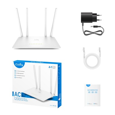 WiFi 5 маршрутизатор Cudy WR1200 дводіапазонний AC1200