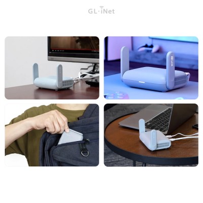 WiFi 6 маршрутизатор GL.iNet Beryl AX (GL-MT3000-EU) 2.5G двухдиапазонный портативный WiFi 6 маршрутизатор GL.iNet Beryl AX (GL-MT3000-EU) 2.5G двухдиапазонный портативный