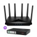 Комплект безперебійної зв'язку: WiFi 7 Mesh-маршрутизатор Cudy WR6500H + Mini UPS SKE POE-432N 8800mAh 5V/9V/12V/15V/24V/PoE, Li-ion 4*2.2Ah