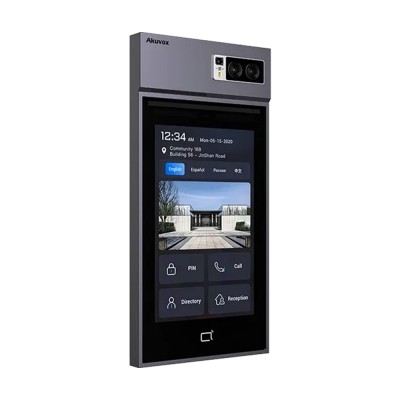 IP-відеопанель багатоабонентська 5Mp Akuvox S539 з екраном 10", розпізнаванням облич та зчитувачем EM-Marine / Mifare / NFC / BLE / QR