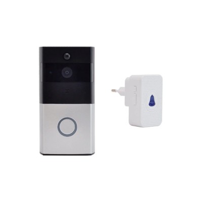 Дверний WiFi дзвінок 2Mp Light Vision VLC-01IVP Silver з ІЧ-датчиком руху Дверний WiFi дзвінок 2Mp Light Vision VLC-01IVP Silver з ІЧ-датчиком руху