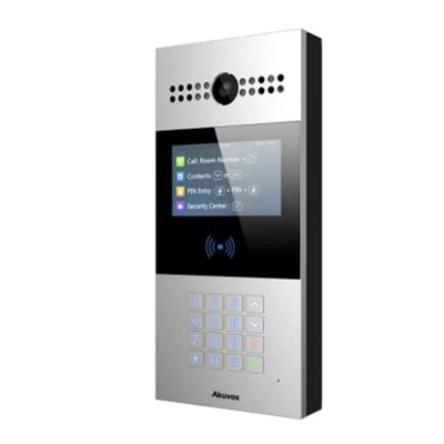 IP-відеопанель багатоабонентська 2Mp Akuvox R28A з екраном 4.3" та зчитувачем EM-Marine / Mifare / NFC IP-відеопанель багатоабонентська 2Mp Akuvox R28A з екраном 4.3" та зчитувачем EM-Marine / Mifare / NFC