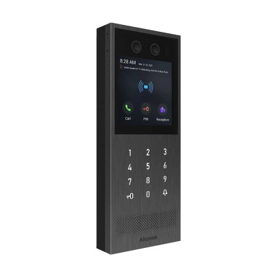 IP-відеопанель багатоабонентська 2Mp Akuvox X912S з екраном 4", розпізнаванням облич та зчитувачем EM-Marine / Mifare / NFC / BLE / QR IP-відеопанель багатоабонентська 2Mp Akuvox X912S з екраном 4", розпізнаванням облич та зчитувачем EM-Marine / Mifare / NFC / BLE / QR