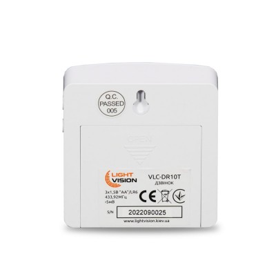 Дверной WiFi звонок Light Vision VLC-DR10T(Tuya) с ИК-датчиком движения