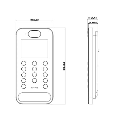 IP-відеопанель з WiFi 2Mp TVT TD-E2223-EM/IC/PE/WF з розпізнаванням облич та зчитувачем Mifare IP-відеопанель з WiFi 2Mp TVT TD-E2223-EM/IC/PE/WF з розпізнаванням облич та зчитувачем Mifare