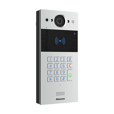 IP-відеопанель багатоабонентська 2Mp Akuvox R20K Silver зі зчитувачем EM-Marine / Mifare / NFC IP-відеопанель багатоабонентська 2Mp Akuvox R20K Silver зі зчитувачем EM-Marine / Mifare / NFC