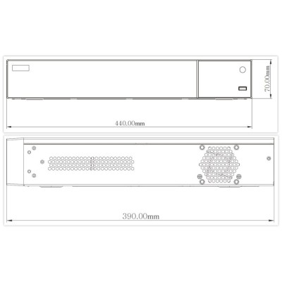 IP-відеореєстратор 32-канальний 12Mp TVT TD-3332H4-16P-B2(320-256) з 16 портами PoE