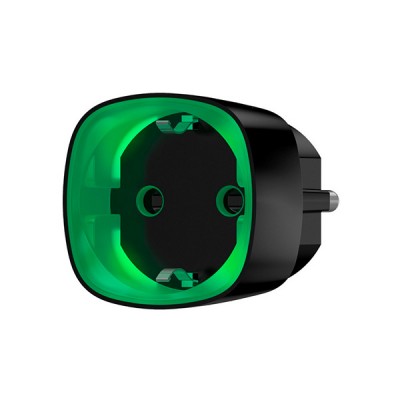 Радіокерована розумна розетка Ajax Socket black з лічильником енергоспоживання Радіокерована розумна розетка Ajax Socket black з лічильником енергоспоживання