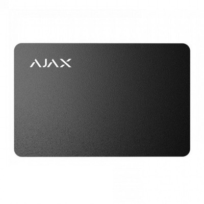Захищена безконтактна картка Ajax Pass black (комплект 3 шт.) для клавіатури KeyPad Plus Захищена безконтактна картка Ajax Pass black (комплект 3 шт.) для клавіатури KeyPad Plus