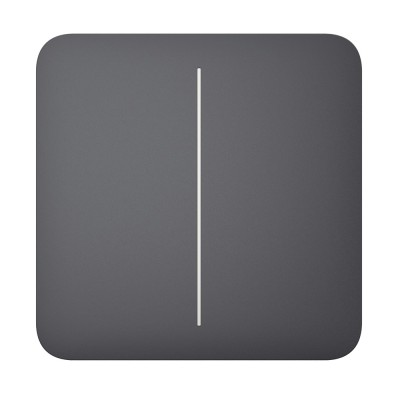Кнопка Ajax SoloButton (2-gang) graphite для двоклавішного вимикача Кнопка Ajax SoloButton (2-gang) graphite для двоклавішного вимикача