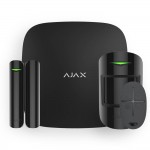 Комплект беспроводной сигнализации Ajax StarterKit Plus black с поддержкой Wi-Fi и 2 SIM-карт Комплект беспроводной сигнализации Ajax StarterKit Plus black с поддержкой Wi-Fi и 2 SIM-карт