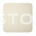 Кнопка Ajax SoloButton (2-gang) ivory для двоклавішного вимикача Кнопка Ajax SoloButton (2-gang) ivory для двоклавішного вимикача