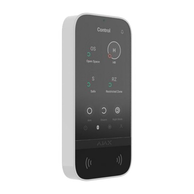 Клавіатура Ajax KeyPad TouchScreen white бездротова з сенсорним екраном Клавіатура Ajax KeyPad TouchScreen white бездротова з сенсорним екраном