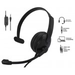 Гарнітура 2E CH12 Mono On-Ear 3.5mm / 2*3.5mm