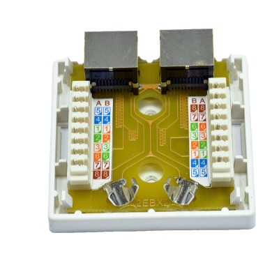 Розетка наружная EPNew 2хSTP, кат. 6, RJ45 Розетка наружная EPNew 2хSTP, кат. 6, RJ45