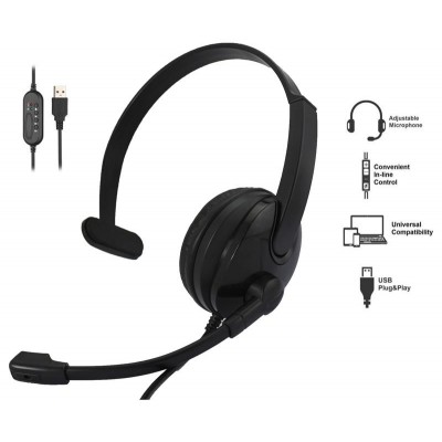 Гарнітура 2E CH12 Mono On-Ear USB Гарнітура 2E CH12 Mono On-Ear USB