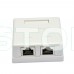 Розетка наружная EPNew 2хSTP, кат. 6, RJ45 Розетка наружная EPNew 2хSTP, кат. 6, RJ45