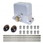 Комплект автоматики для відкатних воріт вагою до 1800 кг Weilai DGY1800Pro kit з ІЧ-бар'єром і рейками