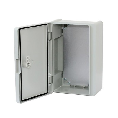 Щит ERKA 022 200 x 300 x 120 мм з монтажною панеллю і опаловими дверцятами Щит ERKA 022 200 x 300 x 120 мм з монтажною панеллю і опаловими дверцятами