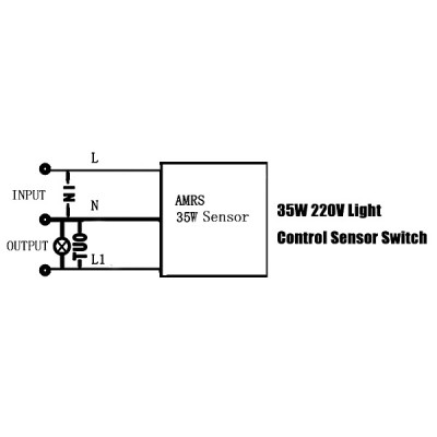 Датчик руху з сенсором освітленості AMRS